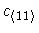 $c_{\langle 11
\rangle}$