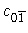 $c_{0
\overline{1}}$