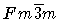 $Fm\overline{3}m$